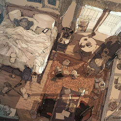 This is a pixiv picture whose title is 召使を呼べ！.
