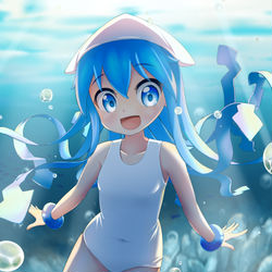 This is a pixiv picture whose title is 侵略!イカ娘.