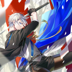 This is a pixiv picture whose title is 長義.