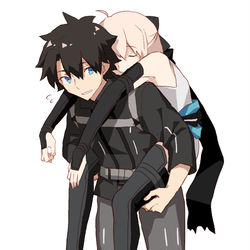 This is a pixiv picture whose title is おんぶ.