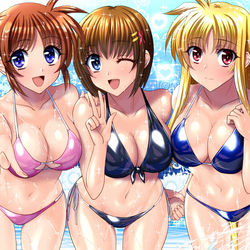 This is a pixiv picture whose title is びしょびしょなのは.