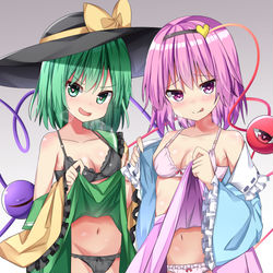 This is a pixiv picture whose title is 古明地姉妹.