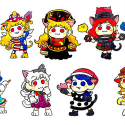 This is a pixiv picture whose title is にゃん珠伝🐈.