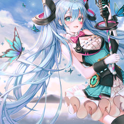 This is a pixiv picture whose title is マジカルミライ みく.