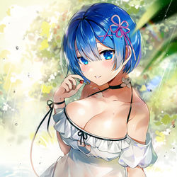 This is a pixiv picture whose title is レム💙.