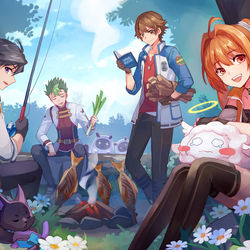 This is a pixiv picture whose title is 轨迹.