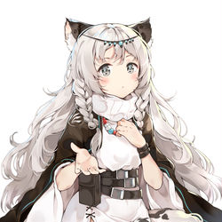 This is a pixiv picture whose title is 明日方舟初雪.