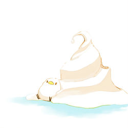 This is a pixiv picture whose title is 溶けソフト.