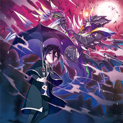 This is a pixiv picture whose title is 【バディファイト】紅き月の円舞曲.