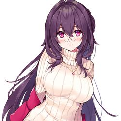 This is a pixiv picture whose title is 縦セタお姉さん.