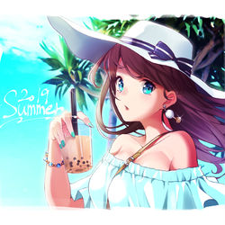 This is a pixiv picture whose title is 夏.