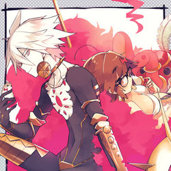 This is a pixiv picture whose title is カルナさんとジナコさん.