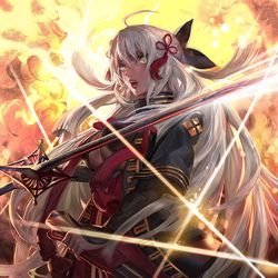 This is a pixiv picture whose title is 沖田オルタ.