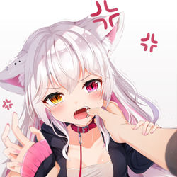 This is a pixiv picture whose title is もふもふ八重歯！.