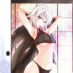 This is a pixiv picture whose title is びっくり軍神着替え中.
