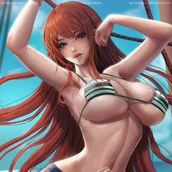 This is a pixiv picture whose title is ONE PIECE NAMI_Preview.
