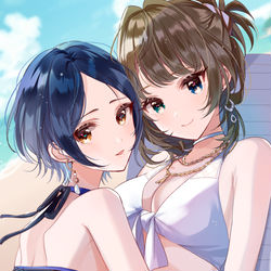 This is a pixiv picture whose title is 水着.