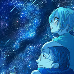 This is a pixiv picture whose title is 天の川.