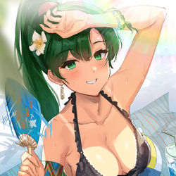This is a pixiv picture whose title is 水着リン.