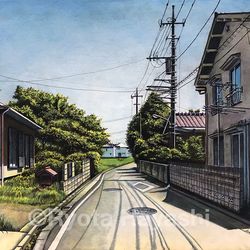 This is a pixiv picture whose title is 新緑に包まれて　清瀬市上清戸.