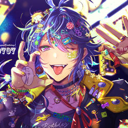 This is a pixiv picture whose title is 帝統君おたおめ♪＋ログ.