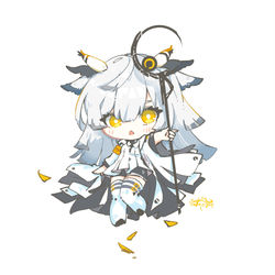 This is a pixiv picture whose title is 白面鴞.