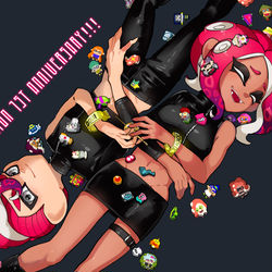 This is a pixiv picture whose title is オクト・エキスパンション1周年カウントダウン.