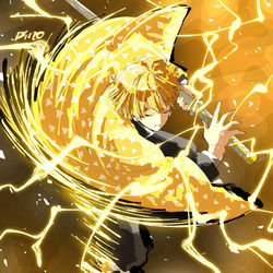 This is a pixiv picture whose title is 霹靂一閃.
