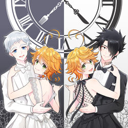 This is a pixiv picture whose title is 【約ネバ】log②.