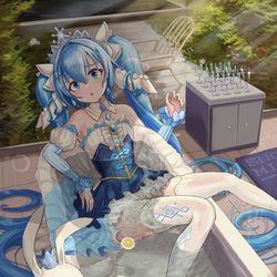 This is a pixiv picture whose title is 湿哒哒的miku·SnowMiku2019.ver.