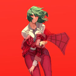 This is a pixiv picture whose title is 赤に溶ける.