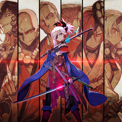 This is a pixiv picture whose title is 英霊剣豪七番勝負.