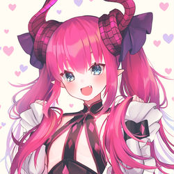 This is a pixiv picture whose title is みてみて！子イヌ！ツインテールよ！.