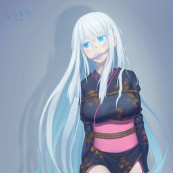 This is a pixiv picture whose title is 和服少女.