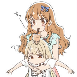 This is a pixiv picture whose title is きらりとあんきらと千夜ちゃんときらり.
