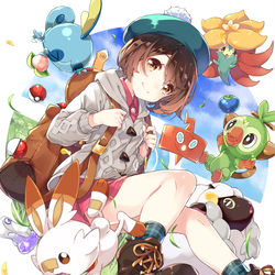This is a pixiv picture whose title is ポケモン剣盾！.