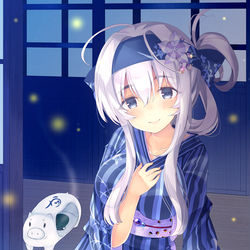This is a pixiv picture whose title is 浴衣な神威さん.