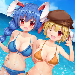 This is a pixiv picture whose title is Rabbit Summer！.