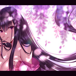 This is a pixiv picture whose title is 紫式部.