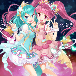 This is a pixiv picture whose title is キュアスターとキュアミルキー.