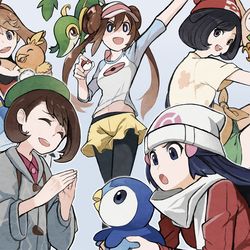 This is a pixiv picture whose title is ポケモントレーナーまとめ.