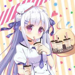 This is a pixiv picture whose title is いっぱい飲みたいシグニットちゃん.
