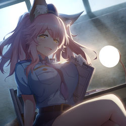 This is a pixiv picture whose title is 坦白从宽，抗拒从严.