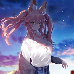 This is a pixiv picture whose title is たまも.