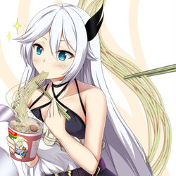 This is a pixiv picture whose title is Cecilia and Cup Noodle.
