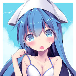This is a pixiv picture whose title is イカちゃんビキニ.