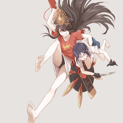 This is a pixiv picture whose title is ノブ組の夏.