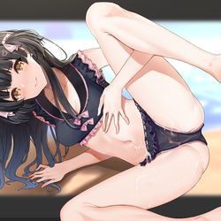 This is a pixiv picture whose title is 黛冬優子.
