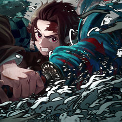 This is a pixiv picture whose title is 炭治郎.