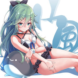 This is a pixiv picture whose title is 山風ちゃんと江風ちゃん.